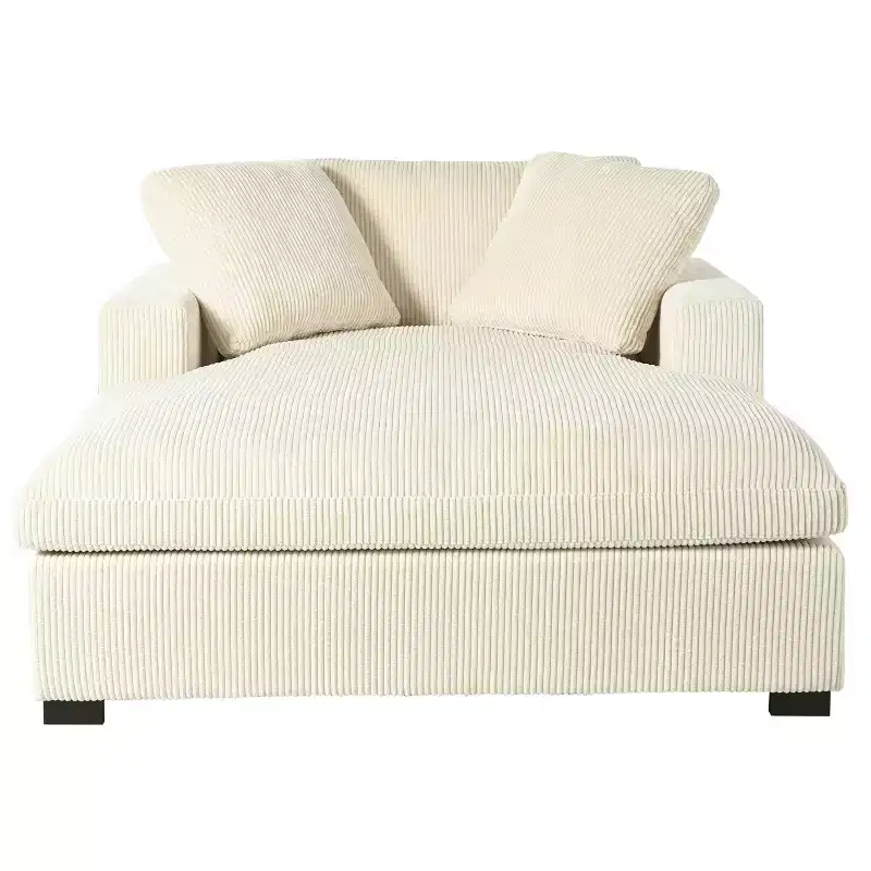 Christopher Knight Home Brice Oversized Fabric Sofa Chaise with Pillows