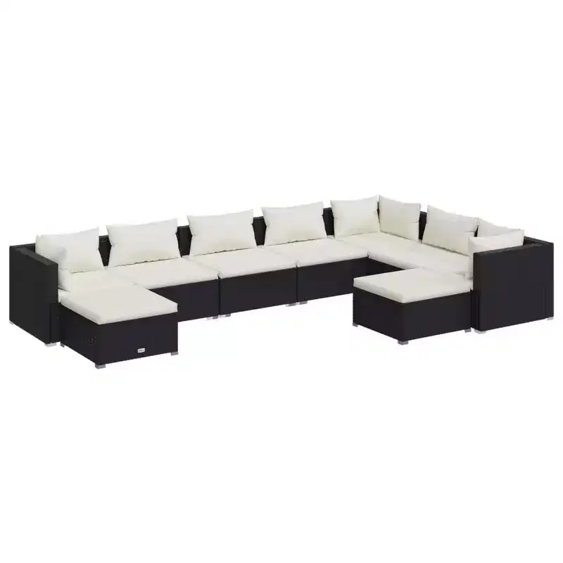 vidaXL Garden Lounge Set PE rattan Large Modular