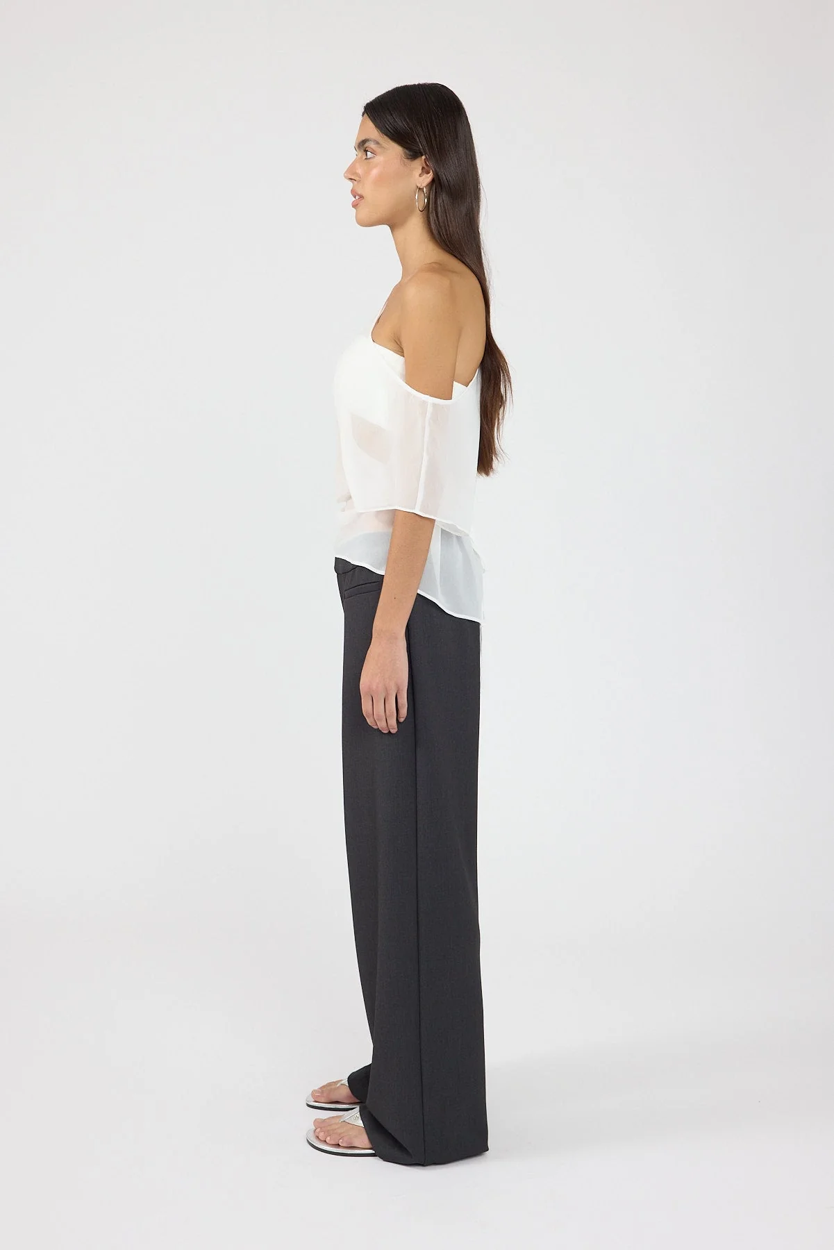 Mid Rise Pant Charcoal