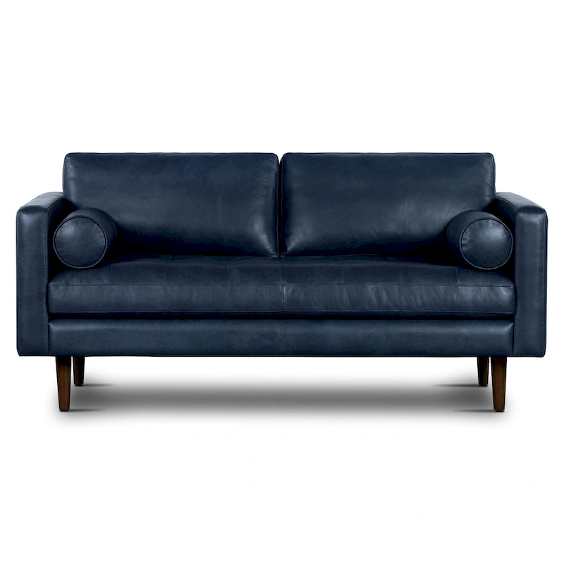 Poly & Bark Napa 72 Apartment Sofa - Full Grain Genuine Italian Leather