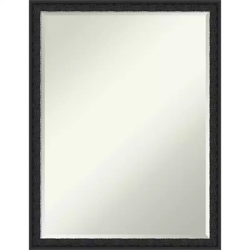 Amanti Art Bethany Half-Inch-Bevel Wood Framed Bathroom Vanity Wall Mirror