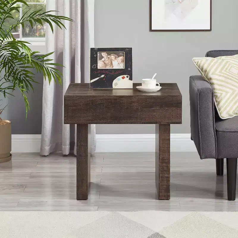 Roundhill Furniture Athens Modern Accent End Table