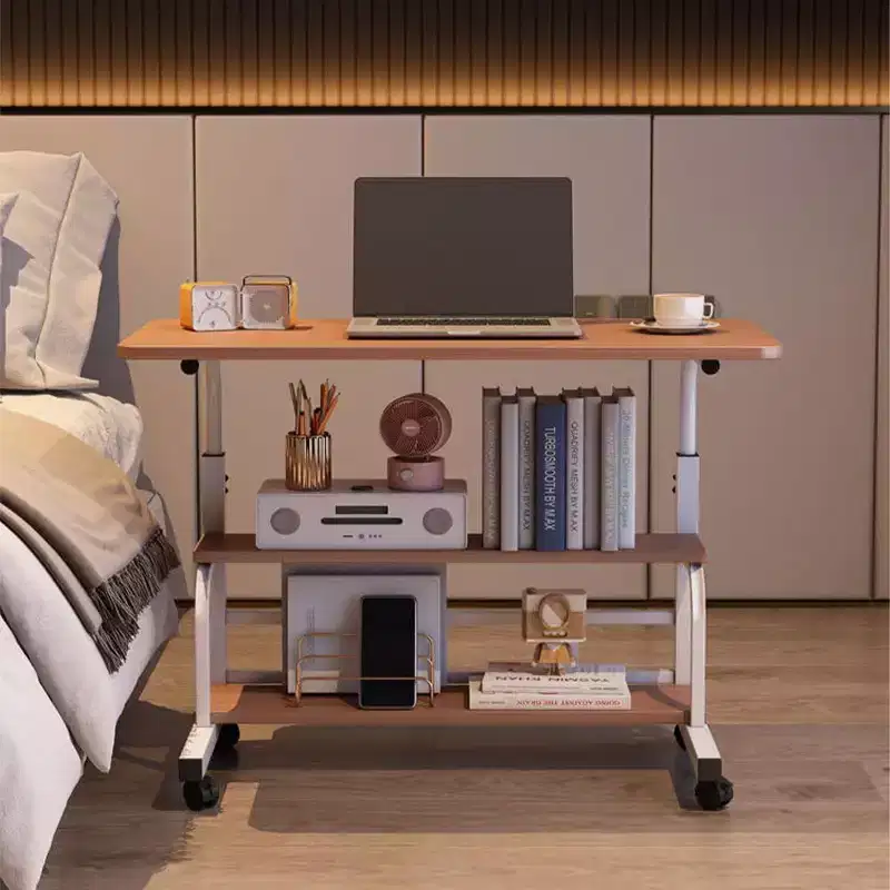 31.5 Adjustable Table Student Computer Portable Furniture Small Spaces Sofa Bedroom Bedside Desk Learn Play Game Desk On Wheels Movable