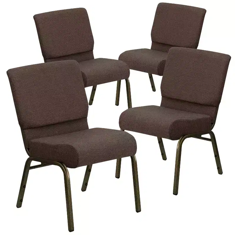 4 Pack 21''W Stacking Church Chair