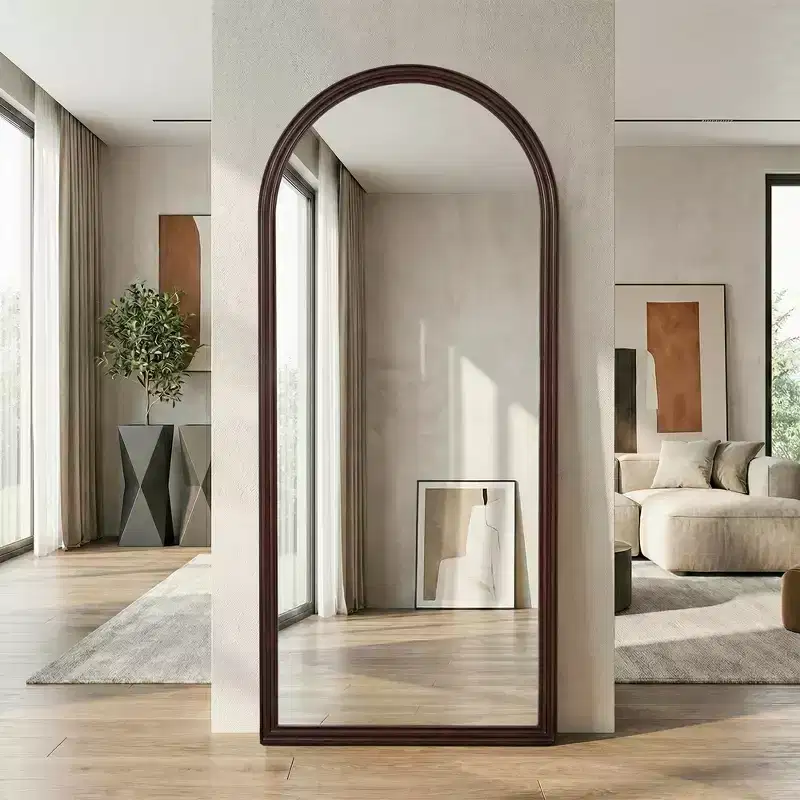 Dovelina 71H x 31W Arch Full Length Mirror Decorative Leaning Mirror Modern Wall Bathroom Mirror for Living Room Dining Room Entryway Bedroom