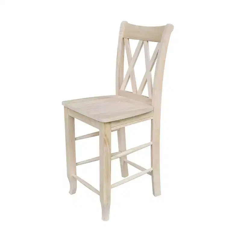 Double X Back Counter Height Barstool