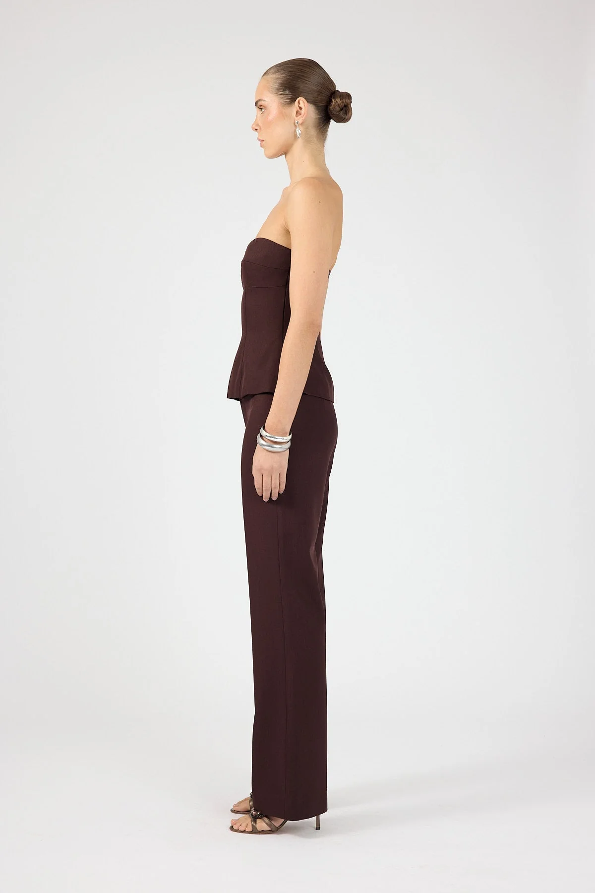 Mid Rise Pant Burgundy