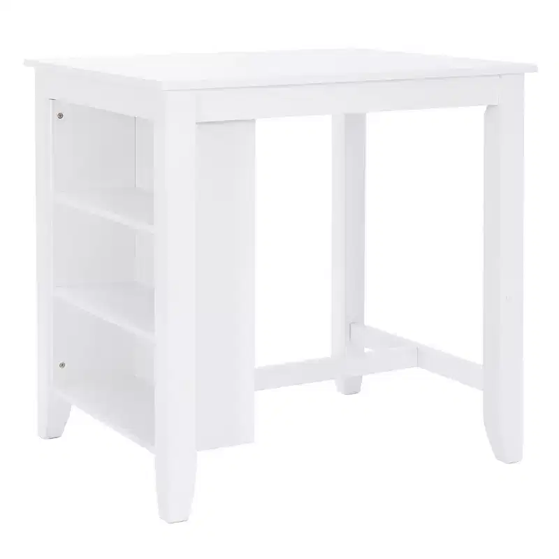Shelby Solid Wood Space Saving Counter Height Table White - Powell