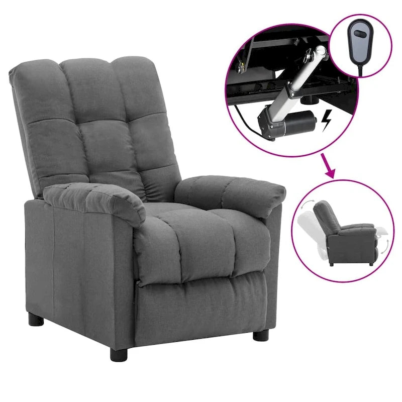 Recliner Chair Leisure Cozy Recliner for Home Theater Cinema Fabric - 29.1 x 38.9 x 40.1