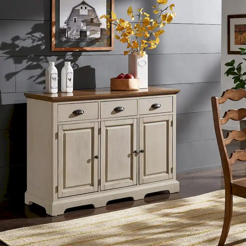 Wood Cabinet Buffet Server