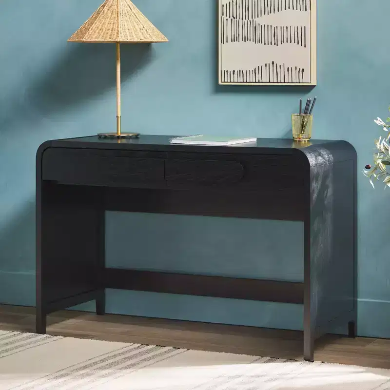 Saracina Home Curved Waterfall Desk