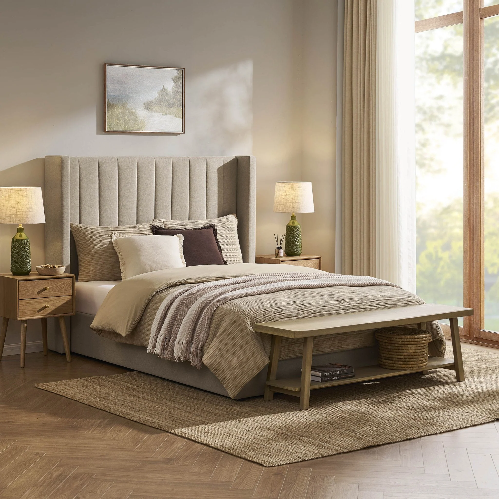 Storage Bed - Oatmeal