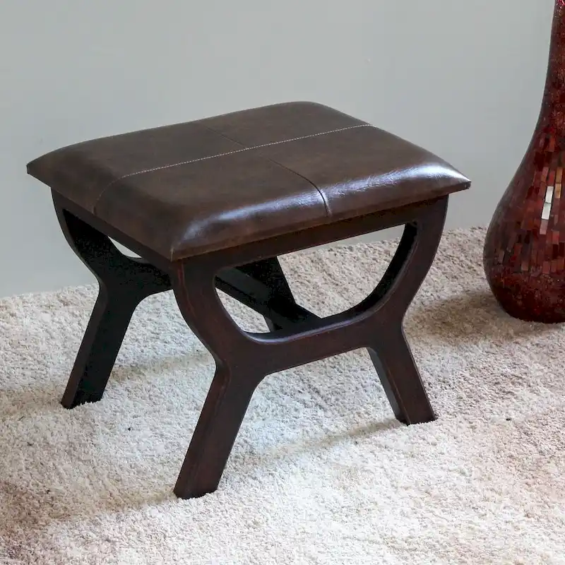 International Caravan Carmel Rectangular Vanity Stool