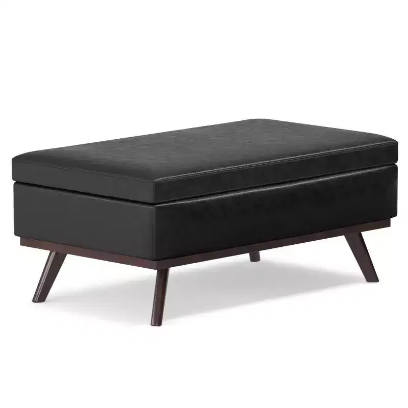 Large Ethan Lift Top Coffee Table Storage Ottoman - WyndenHall