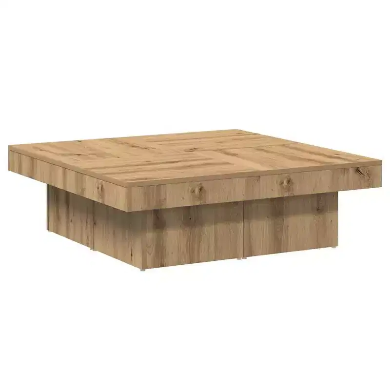 Large Modern Square Coffee Table, Engineered Wood