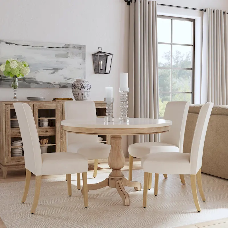HomePop Scalloped Detail Dining Chair - Set of 2
