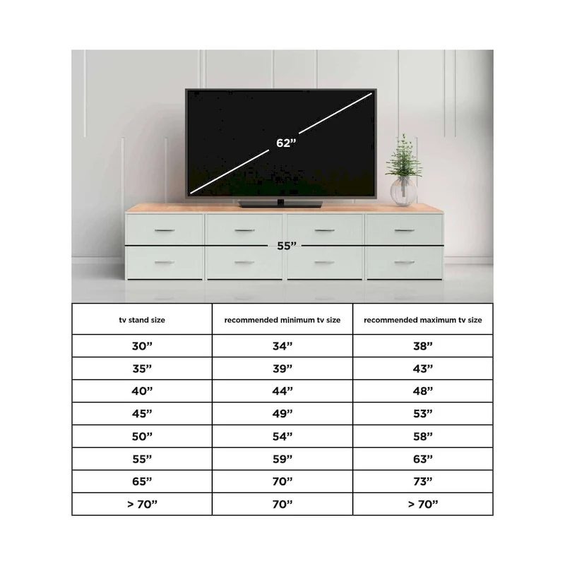 Woodgrain 60-inch TV Stand