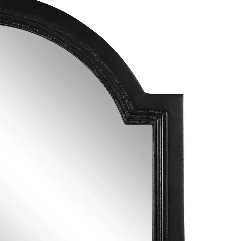 Arched Wall Mirror Black 18