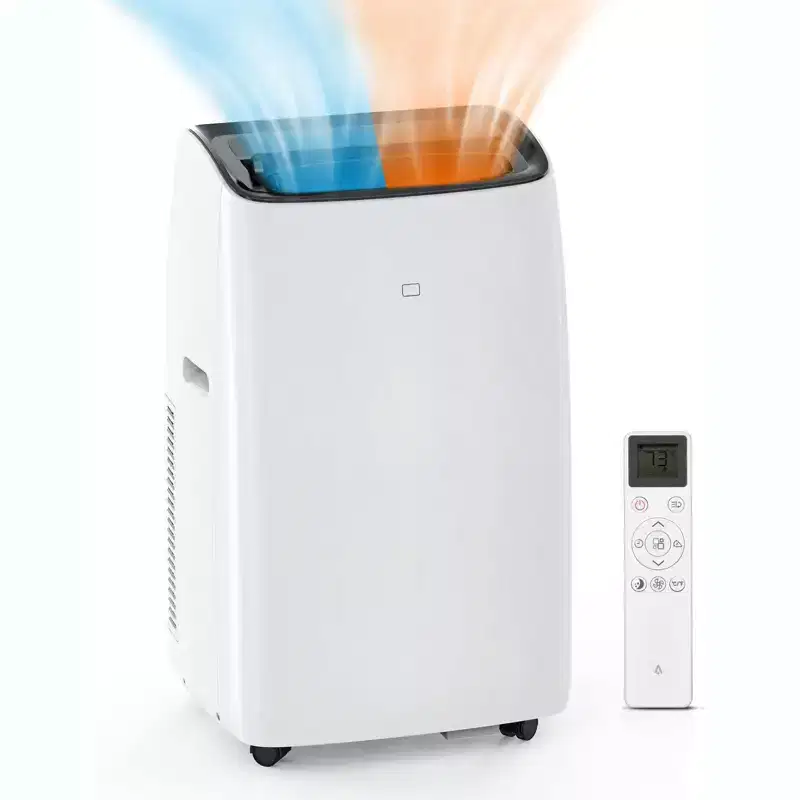 14000 BTUs Inverter Portable Air Conditioner and Heater, Portable AC Unit for Rooms Up to 750 Sq. Ft, with Remote Control Energy-Saving 13.6