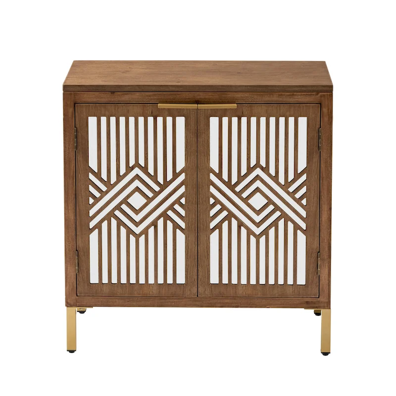 Farmhouse Storage Dresser Accent Sideboard Wood Buffet Cabinet with 2-Door for Living Room, Hallway, Bedroom, Dining Room
