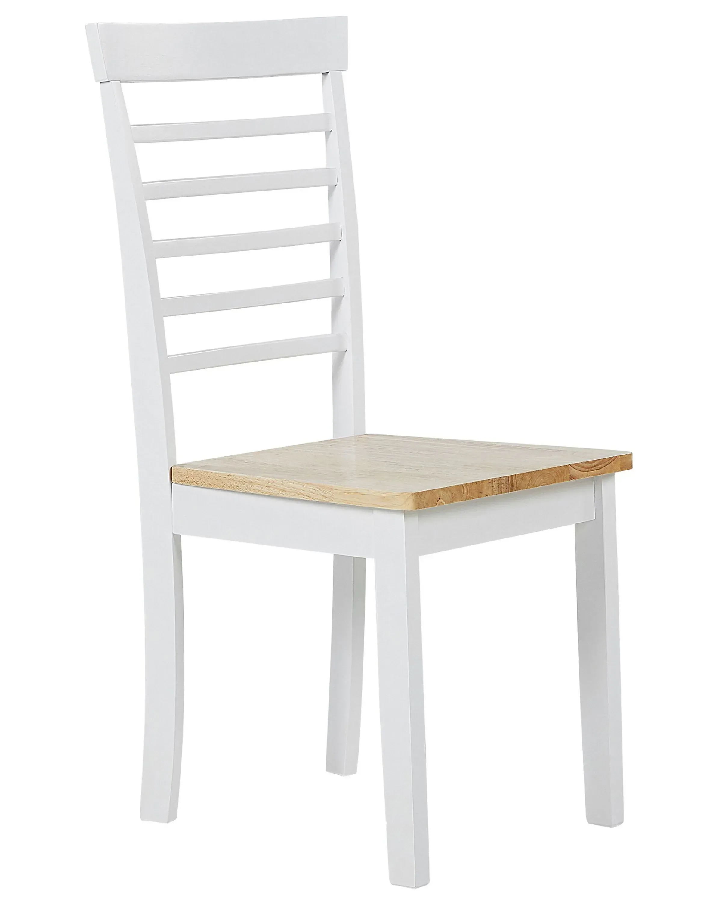 Set di 2 sedie da pranzo Legno Bianco