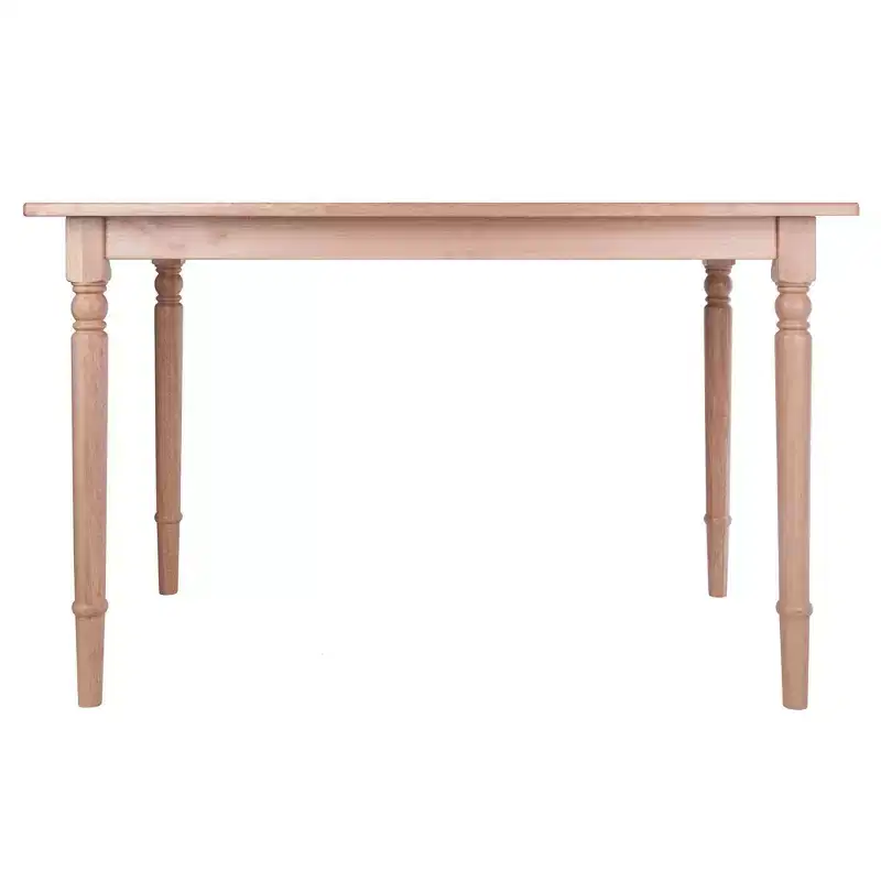 5pc Ravenna Dining Table Set Natural - Winsome: Rectangle Wood, 4 Chairs, Transitional Style