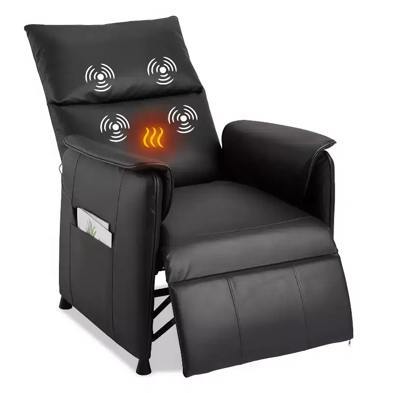Power Recliner Chair with Massage and Heat, Adjustable Single Recliners Sofa, Home Theater Seating Armchair