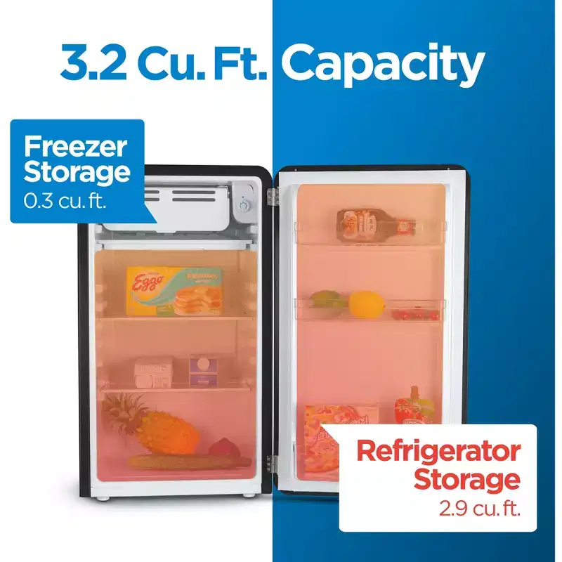 COMMERCIAL COOL Retro Refrigerator 3.2 Cu. Ft.