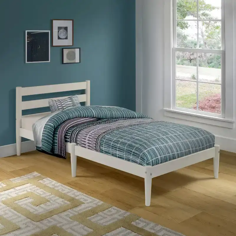 Mid-Century Twin Size Platform Bed