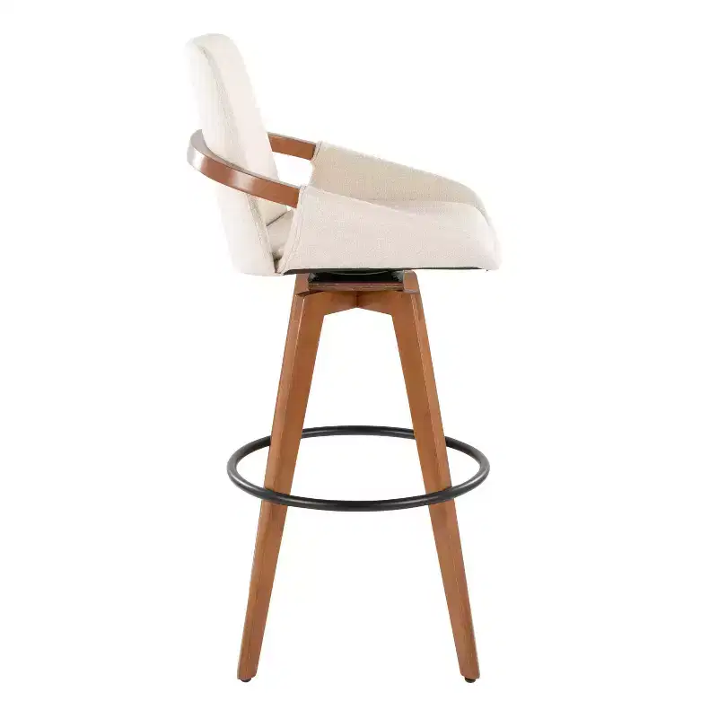 Barstool Walnut Noise Fabric
