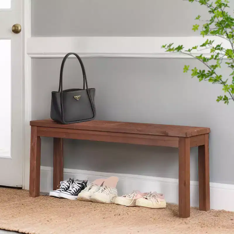 Karl Home | 45-Inch HDPE Backless Patio Bench