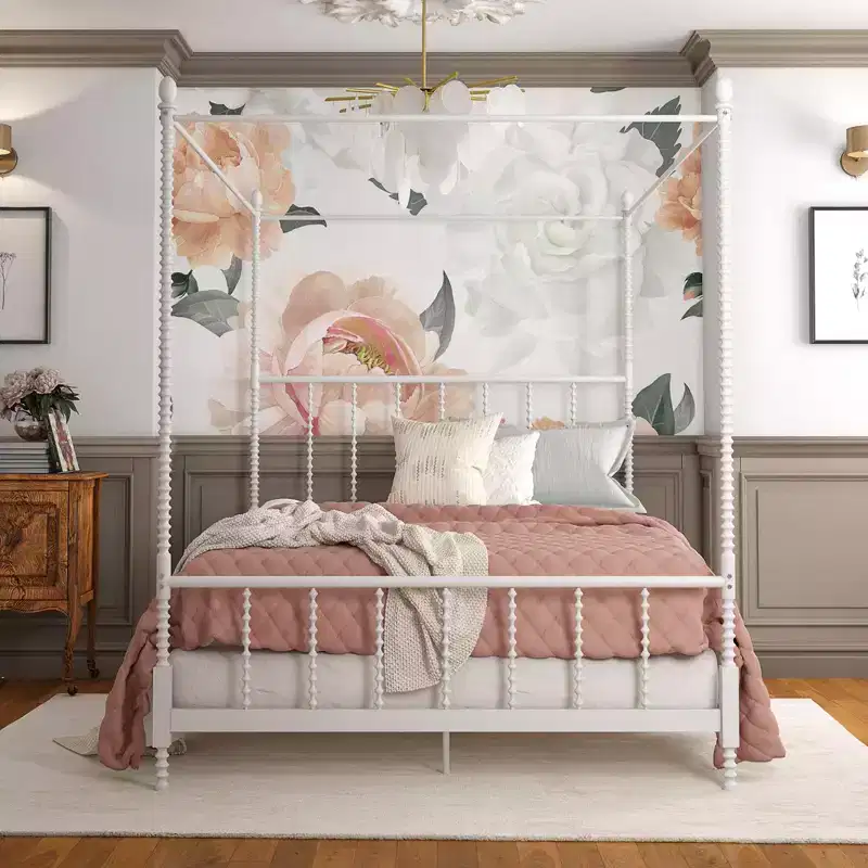 DHP Jenny Lind Metal Canopy Bed