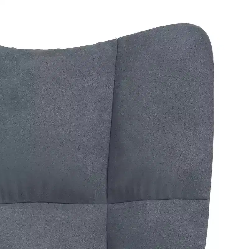 Relaxing Chair Light Gray Velvet