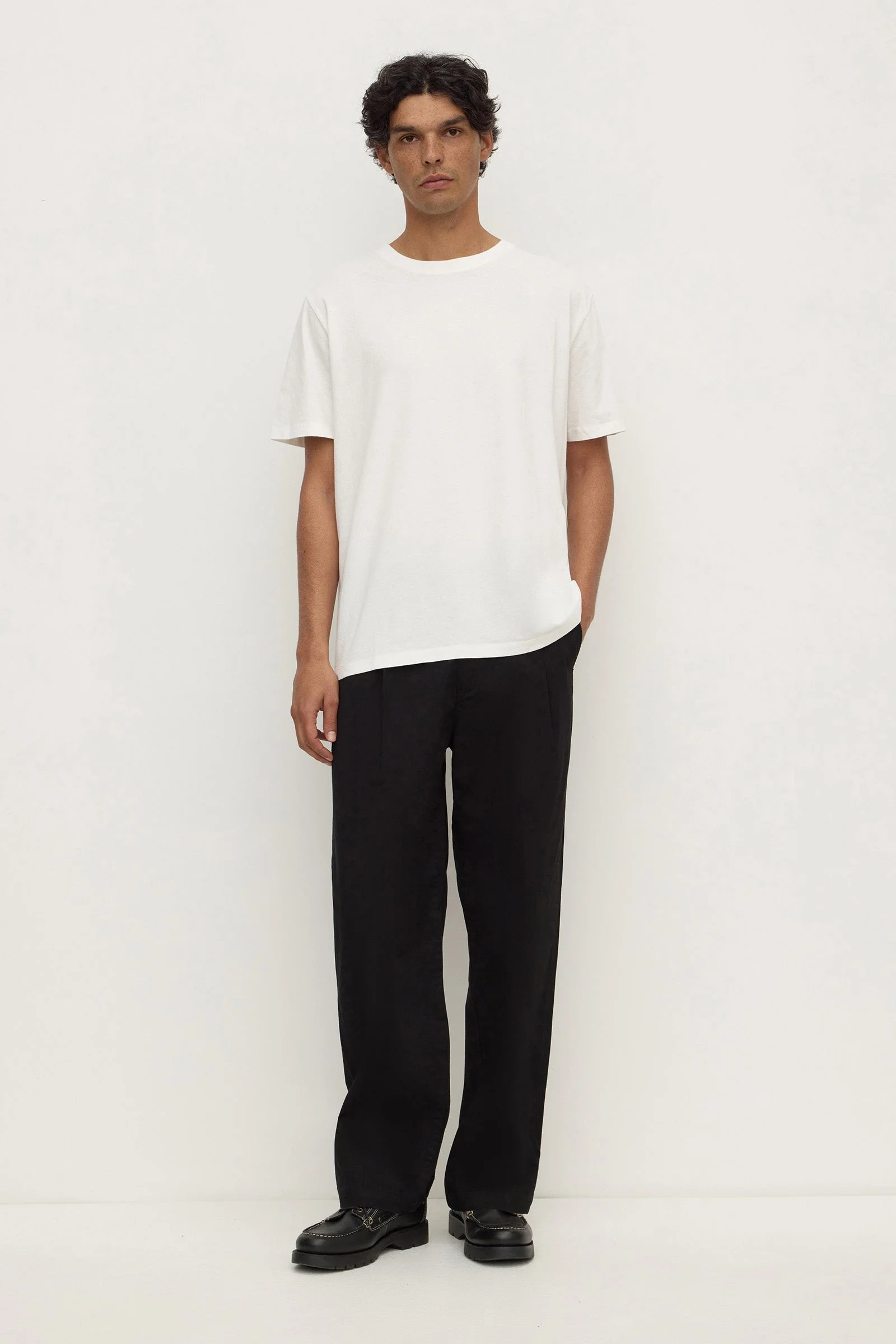 Antique White Pigment Dyed Cotton Tee