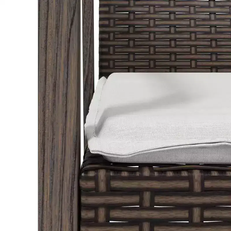 vidaXL Garden Chair Set of 6 Poly Rattan, Steel Medium Durable