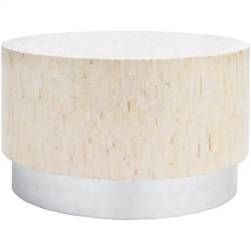 Round Coffee Table with Classic Elegant Design for Living Room