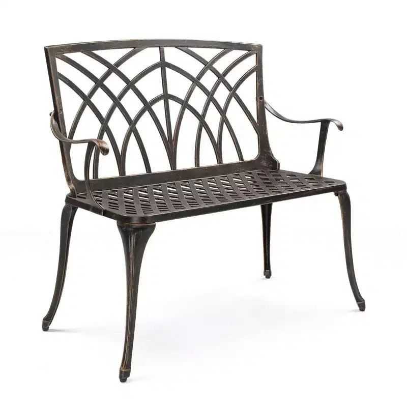 Karl Home | 38-Inch Aluminum Garden Bench