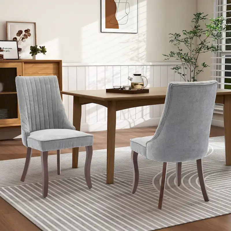 Upholstered Dining Side Chair Accent Chair Set of 2)
