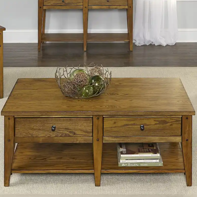 Lake House Oak Cocktail Table