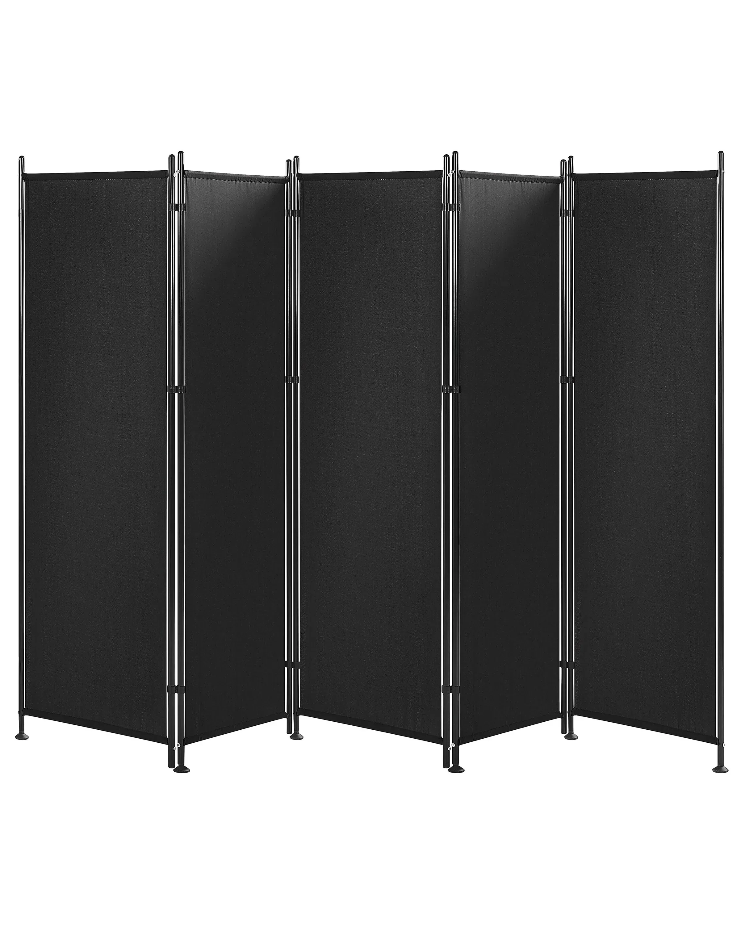 Divisorio per ambienti a 5 pannelli Nero 270x170 cm