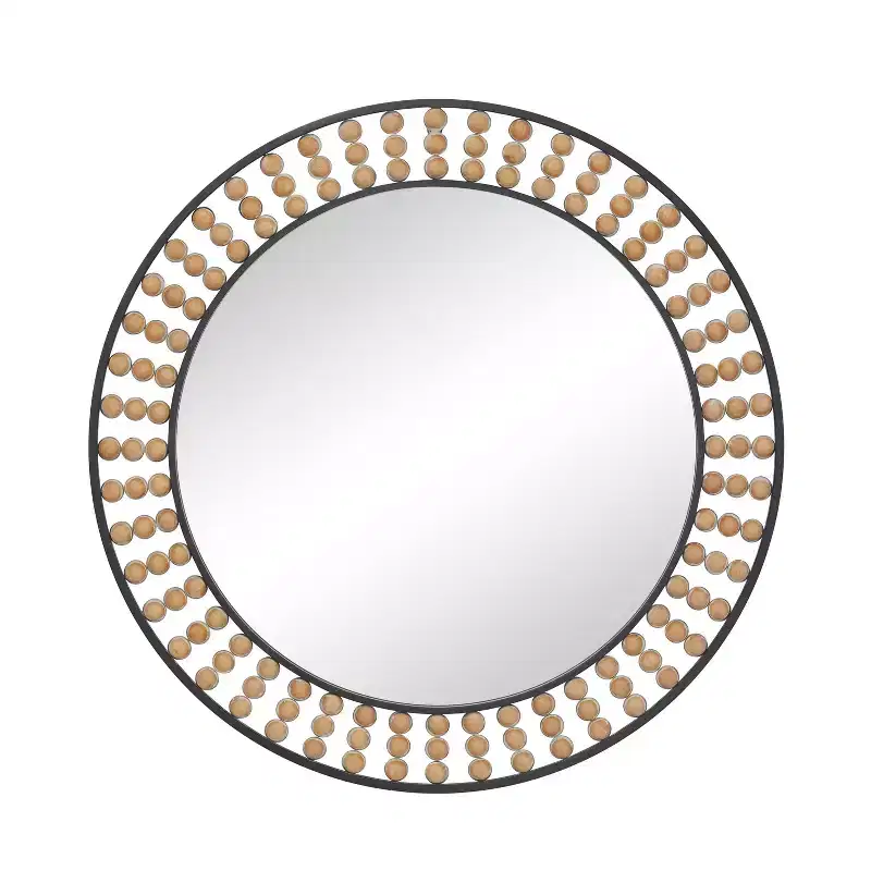 Metal Beading Wall Mirror