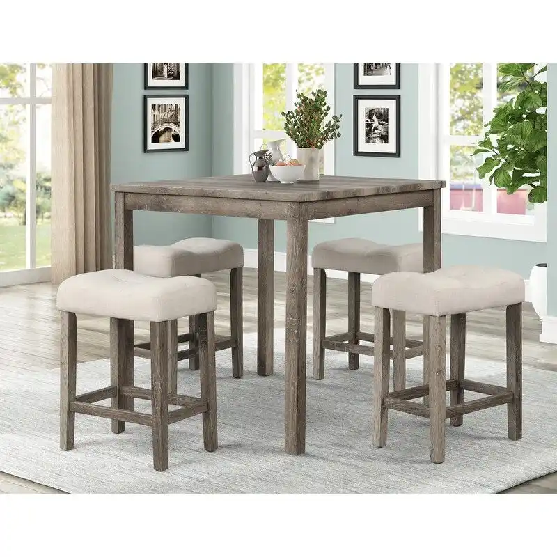 Square 36 x 36 Rustic Farmhouse Counter Height