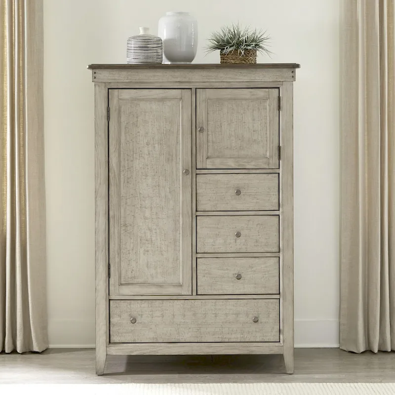 Ivy Hollow Weathered Linen Door Chest
