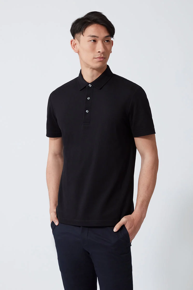 Pique Polo – Black