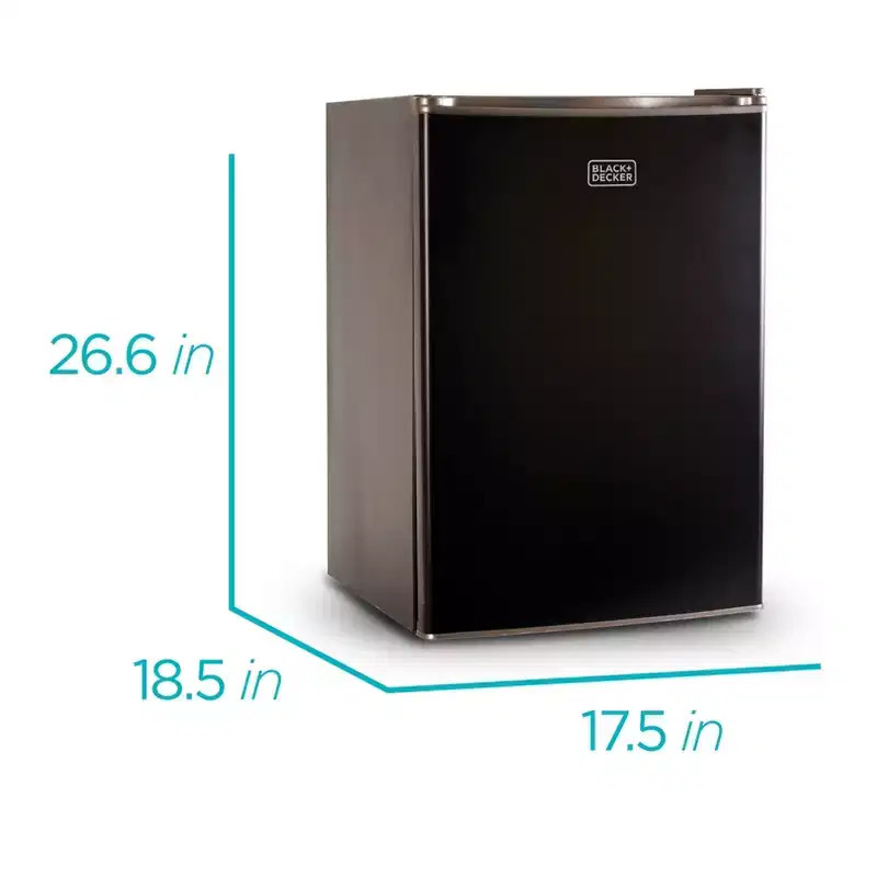 BLACK+DECKER Compact Refrigerator with Door Storage