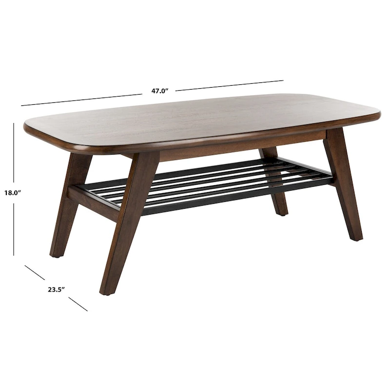 SAFAVIEH Ether 2-Tier Coffee Table - 47 W x 23.5 D x 18 H - 47Wx24Dx18H