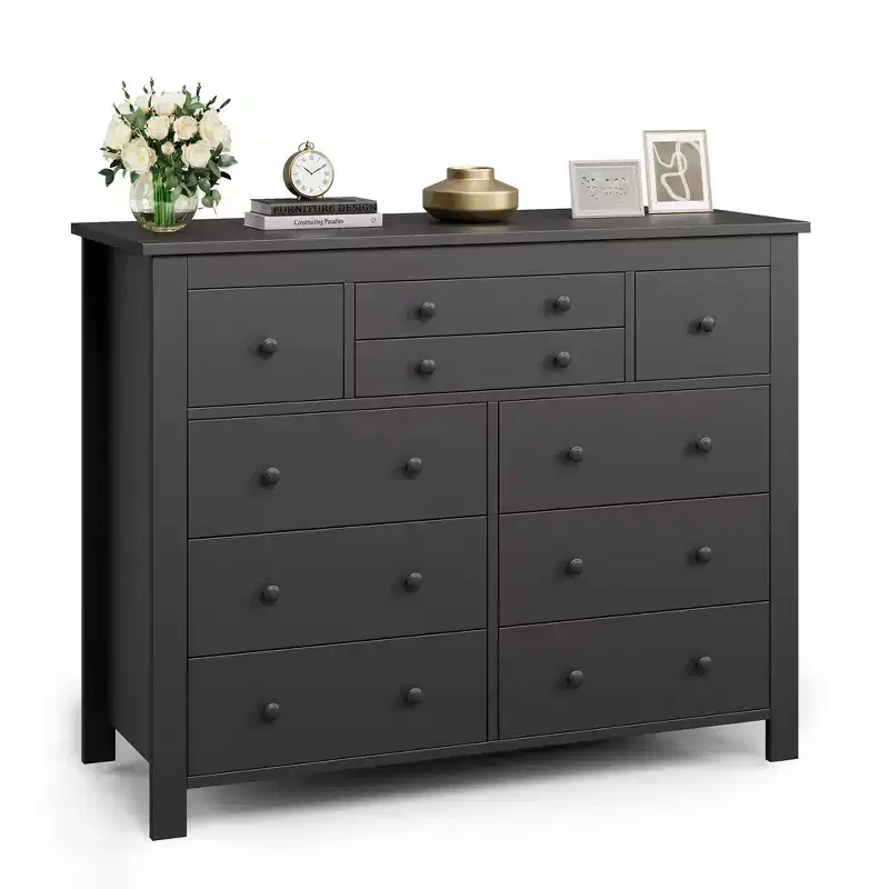 Drawers Dresser for Bedroom,Modern Wooden Chest of Drawers, Sturdy and Stable Storage Organizer for Living Room, Entryway, Home Office