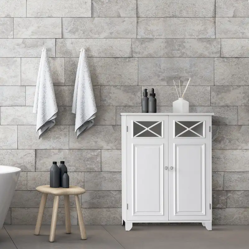 Teamson Home Dawson Freestanding Two-Door Floor Accent Cabinet
