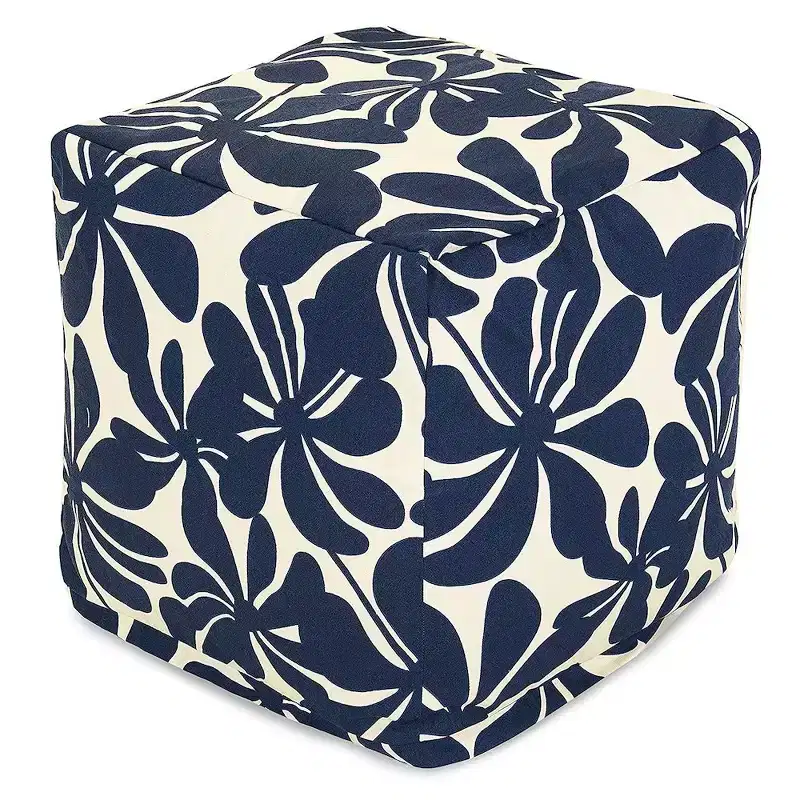Majestic Home Goods,Cube Pouf Plantation