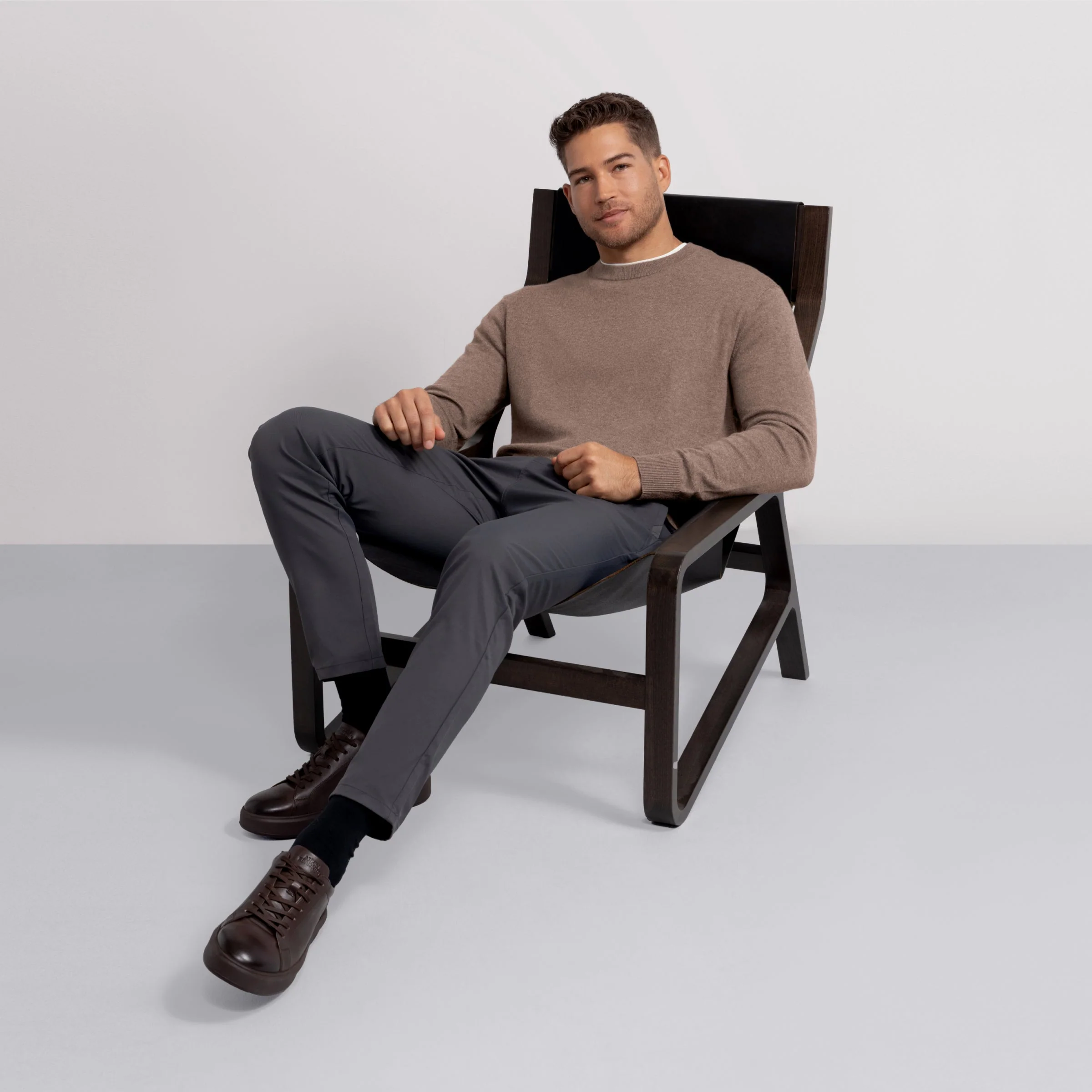 Crewneck Sweater -- Mocha Heather